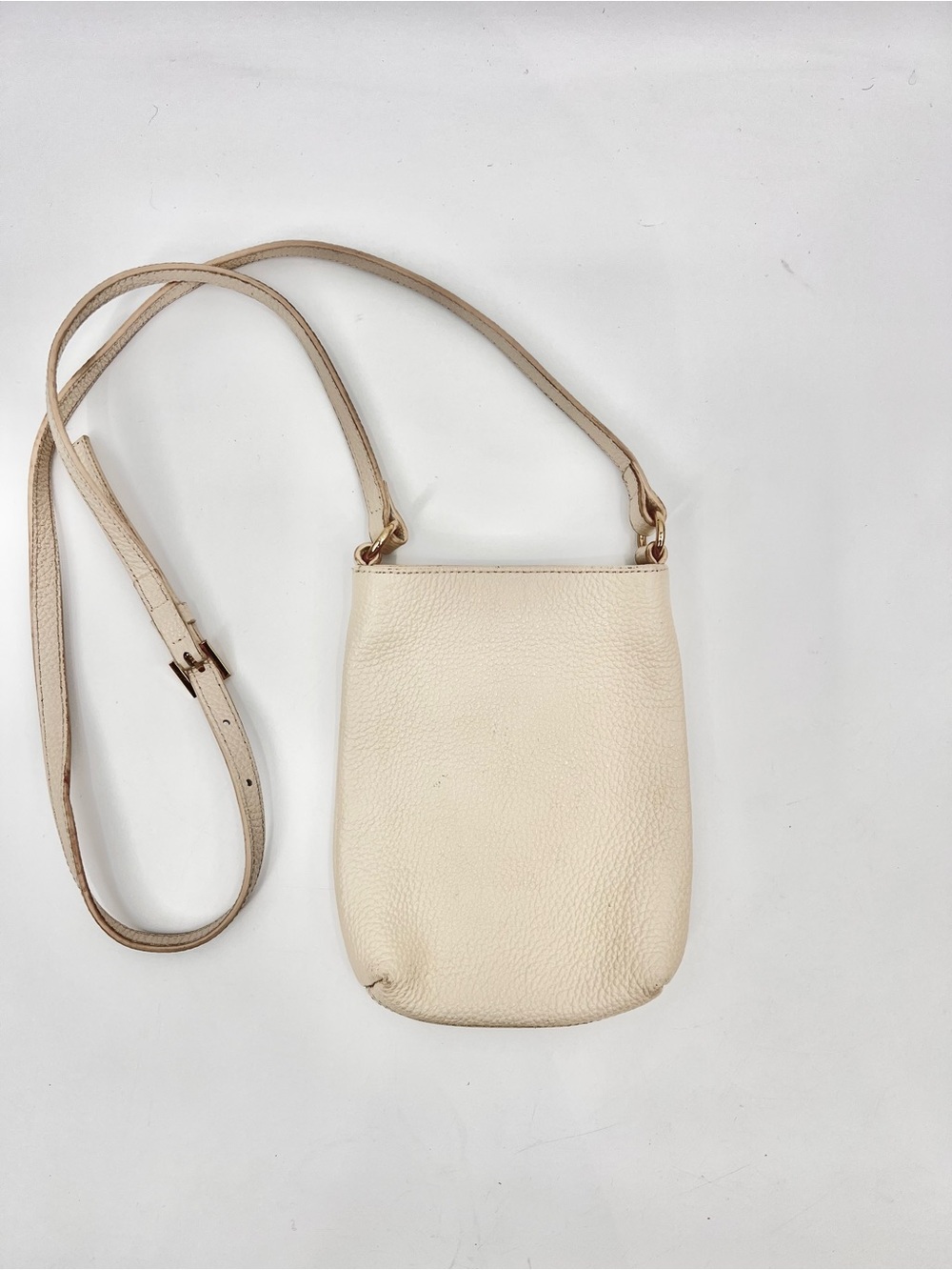 Quince small leather crossbody cream - Picture 5 of 10